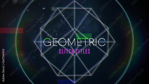 Adobe Stock - Geometric Glitch Titles - 267156903