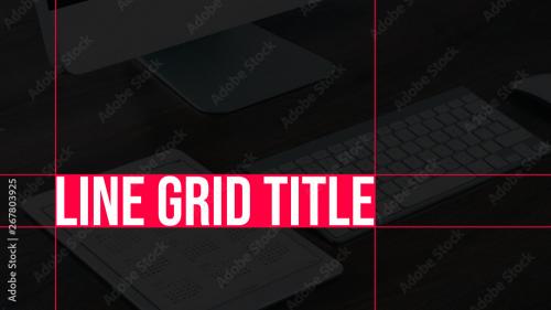 Adobe Stock - Line Grid Title - 267803925