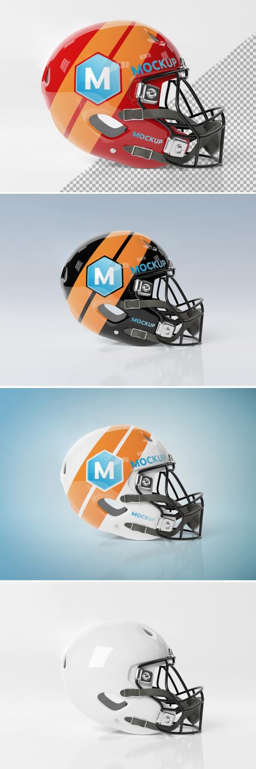 Adobe Stock - Isolated American Football Helmet Mockup - 267840107