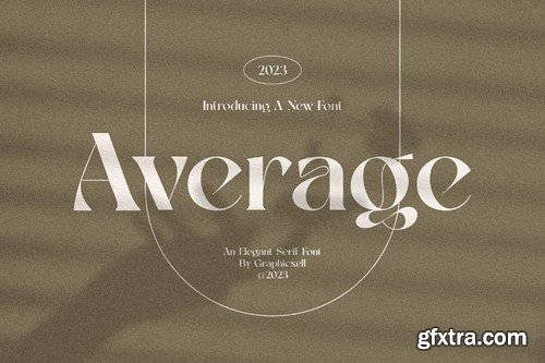 Average Elegant Serif Font Typeface R93YFM9