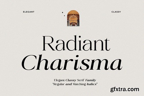 Radiant Charisma - Elegant Serif Family SXKEDQF
