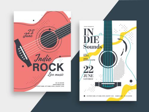 Adobe Stock - Indie Rock Music Poster Layout - 269246799