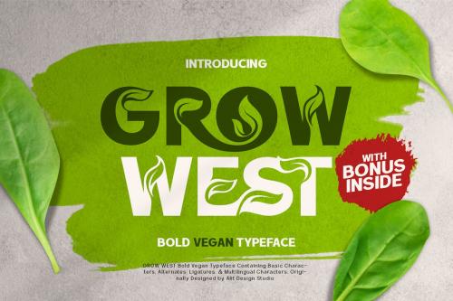 Grow West Nature Typeface