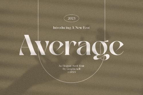 Average Elegant Serif Font Typeface