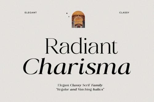 Radiant Charisma - Elegant Serif Family