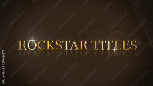 Adobe Stock - Rockstar Titles - 270624377