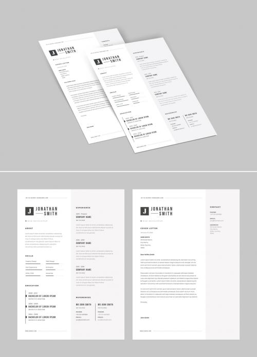 Adobe Stock - Classic Resume and Cover Letter Set - 270853207