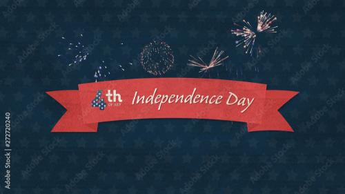 Adobe Stock - 4th of July Banner Title - 272720240