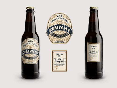 Adobe Stock - Vintage-Style Beer Label Layout - 273033525