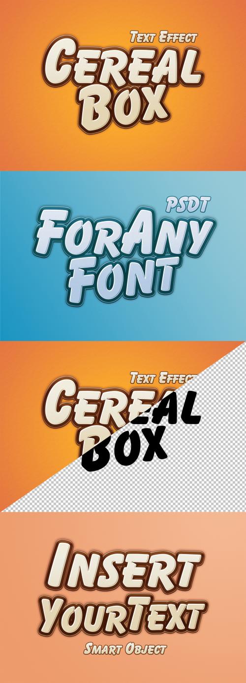 Adobe Stock - Cereal Box Style Text Effect - 273212227
