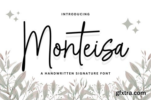 Monteisa - A Monoline Signature Typeface CSTL7ZS