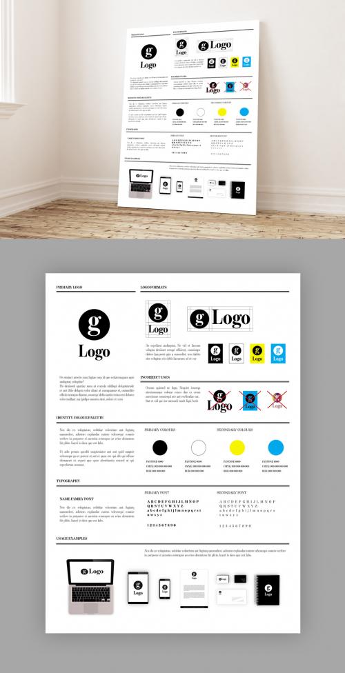 Adobe Stock - Brand Guideline Poster Layout - 274072691