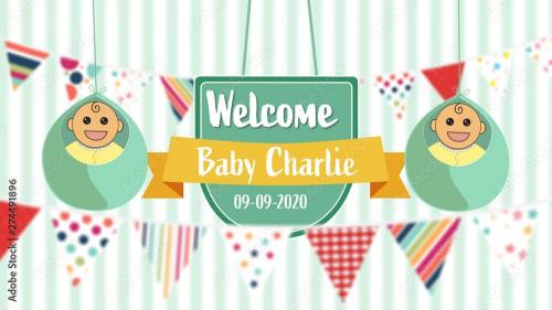 Adobe Stock - Welcome Baby Title - 274491896