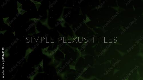 Adobe Stock - Simple Plexus Titles - 274492581
