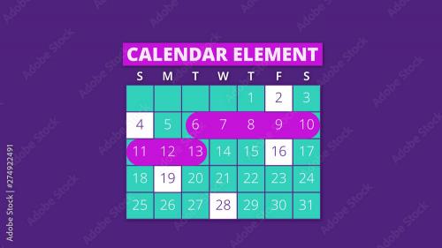 Adobe Stock - Calendar Element - 274922491