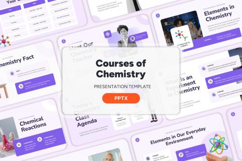 Courses of Chemistry - Powerpoint Templates