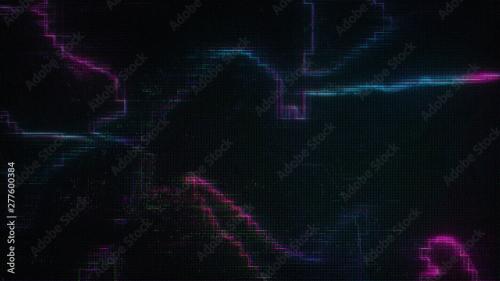 Adobe Stock - Neon Alien Sky Background - 277600384
