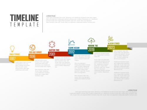 Adobe Stock - Timeline Informative Chart Layout with Rainbow Ribbon - 278072739