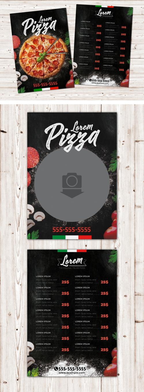 Adobe Stock - Pizza Restaurant Flyer Layout - 278588807