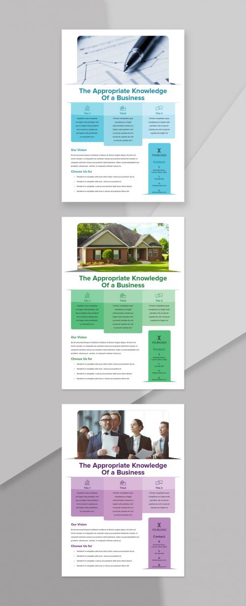 Adobe Stock - Flyer Layout with Round Shape Elements - 278627834