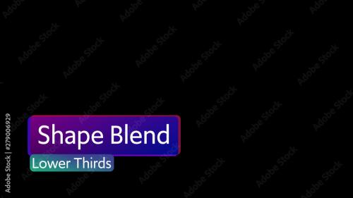 Adobe Stock - Shape Blend Lower Thirds - 279006929