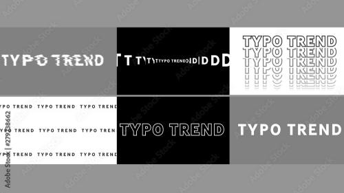 Adobe Stock - Typo Trend Titles - 279238662