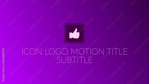 Adobe Stock - Icon Logo Motion Title - 280483976