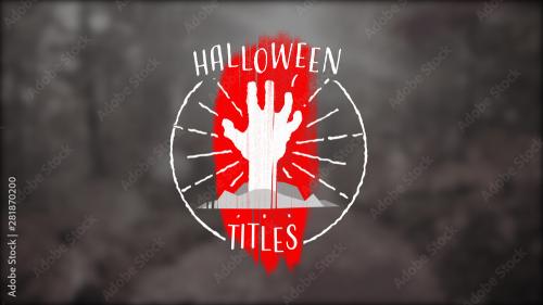 Adobe Stock - Spooky Badge Title - 281870200