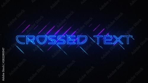 Adobe Stock - Crossed Text Title - 282290547