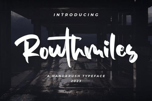 Routhmiles - Brush Font