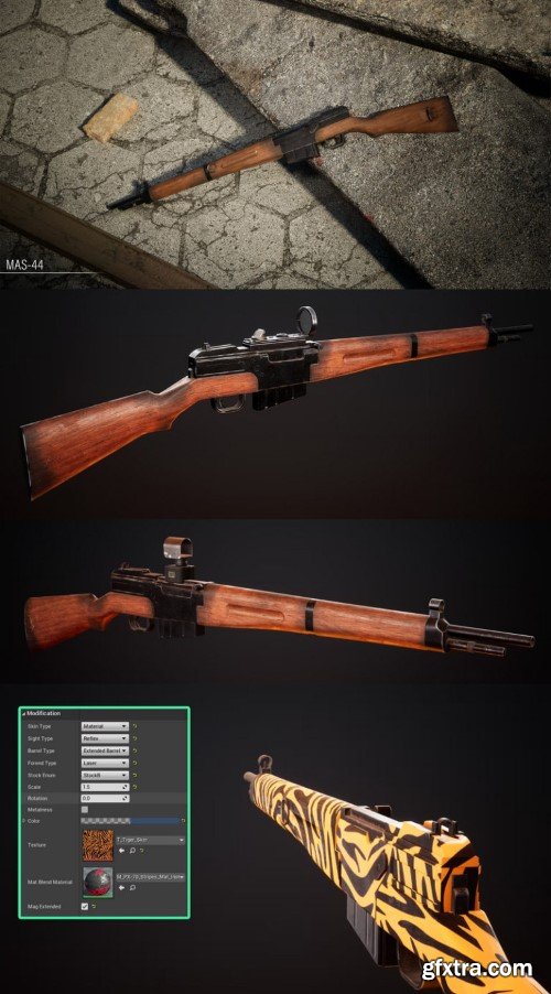 Unreal Engine - MAS-44 Assault Rifle