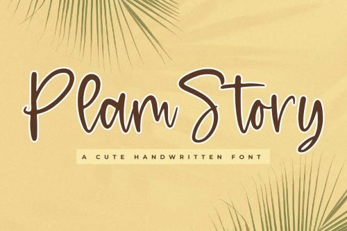 Plam Story A Handwritten Font