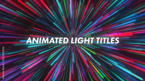 Adobe Stock - Animated Light Titles - 282522926