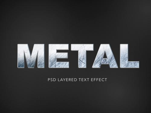 Adobe Stock - Realistic Metal Texture Text Effect - 283065024