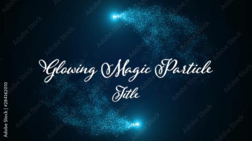 Adobe Stock - Glowing Magic Particle Title - 284162010
