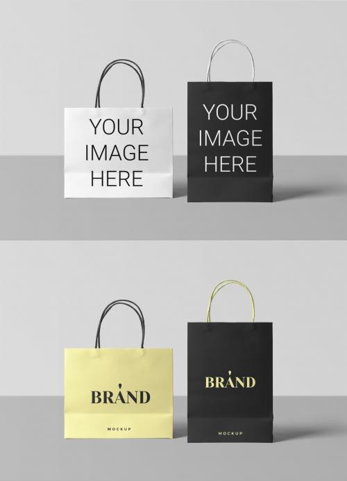 Adobe Stock - Paper Shopping Bags Mockup - 285310194