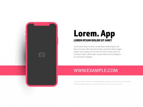 Adobe Stock - Diagram with Smartphone Mockup and Pink Accents - 285560070