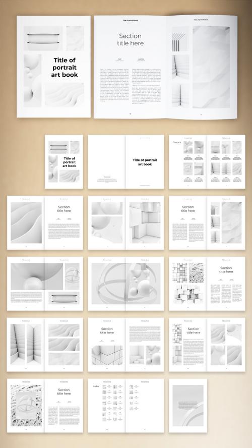 Adobe Stock - Black and White Book Layout - 285699773