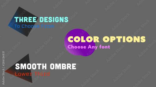 Adobe Stock - Smooth Ombre Lower Third - 286136831
