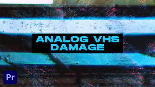 Videohive - Analog VHS Damage Transitions | Premiere Pro - 49267665