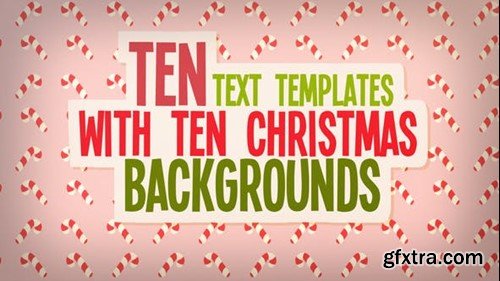 Videohive Christmas Text And Backgrounds 49375573
