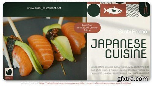 Videohive Japanese Cuisine - Asian Kitchen Promo 49347833