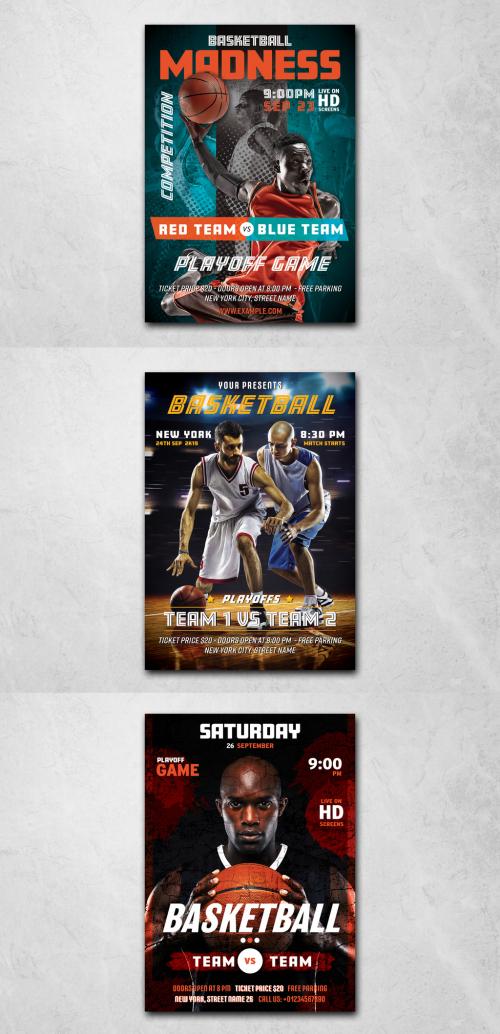 Adobe Stock - Basketball Game Event Flyer Layout - 286940867