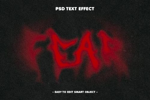 Fear Distortion Retro Text Effect