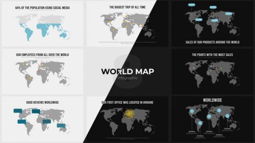 Videohive - Infographic - World Map / PR - 49328481