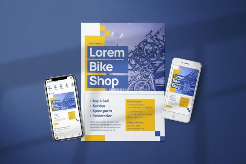 Bike Shop - Clean & Modern Flyer Media Kit