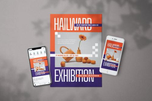 Art Exhibition Fest - Minimalist Flyer Media Kit