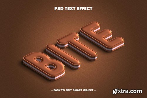 Chocolate Bite Editable Psd Text Effect EKFYSRF