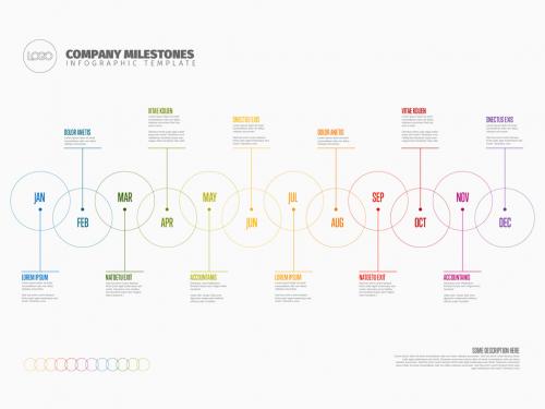Adobe Stock - Annual Timeline Infographic - 291546617