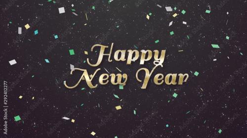 Adobe Stock - New Year's Confetti Title - 292412277